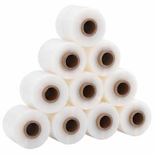 vidaXL veniv kile k&auml;epidemega, 10 tk, l&auml;bipaistev, 23 &micro;m, 10 cm x 150 m