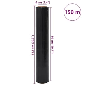 Stretch fólie 6 ks černá 23 μm 50 cm x 150 m - obrázek 7
