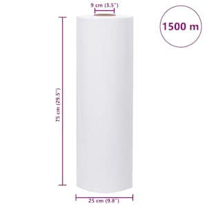 Zemědělská strečová fólie bílá 25 µm 75 cm x 1500 m - obrázek 7