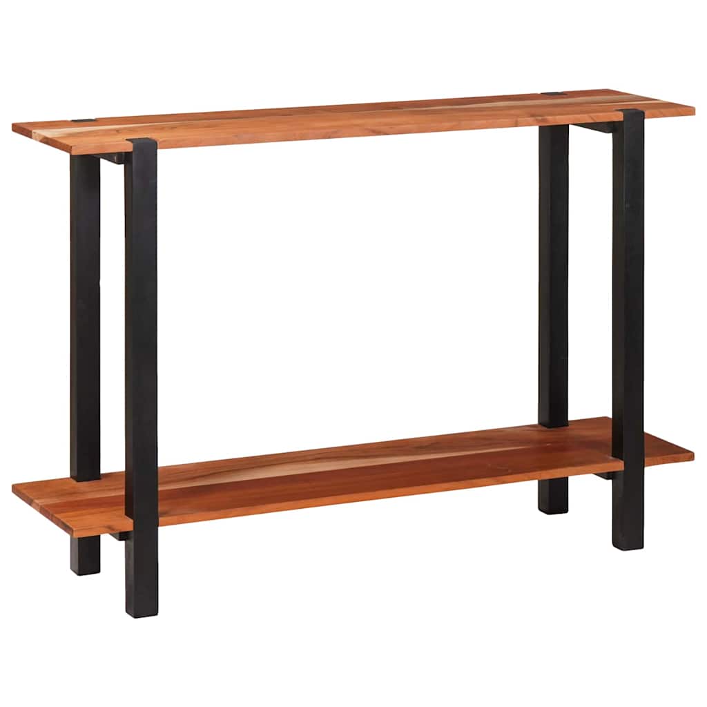 vidaXL Wandtafel met plank Bruin 110 x 30 x 75 cm Massief acaciahout