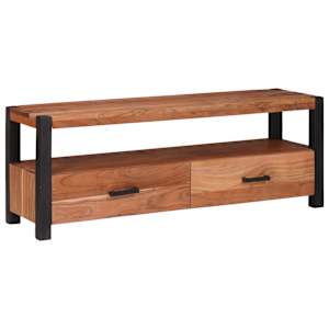 Televizní skříň Hnědá 110 x 30 x 40 cm masivní akáciové dřevo - obrázek 2
