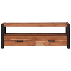 Televizní skříň Hnědá 110 x 30 x 40 cm masivní akáciové dřevo - obrázek 5