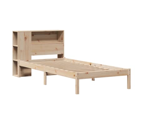vidaXL Massivholzbett mit Regal ohne Matratze 90x190 cm Kiefer