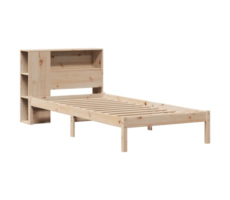 vidaXL Massivholzbett mit Regal ohne Matratze 90x200 cm Kiefer