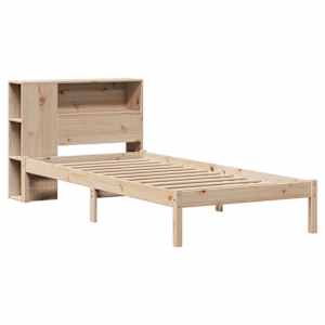 vidaXL Massivholzbett mit Regal ohne Matratze 90x200 cm Kiefer