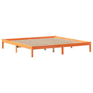 Postel s knihovnou bez matrace 180 x 200 cm masivní borovice - obrázek 5