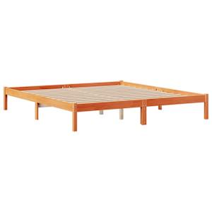 Postel s knihovnou bez matrace 200 x 200 cm masivní borovice - obrázek 5