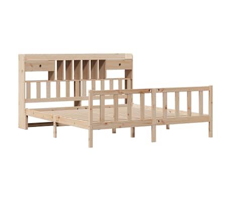 vidaXL Bookcase Bed without Mattress 200x200 cm Solid Wood Pine