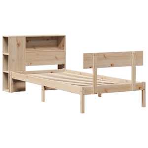 vidaXL Lit biblioth&egrave;que sans matelas 90x200 cm bois de pin massif