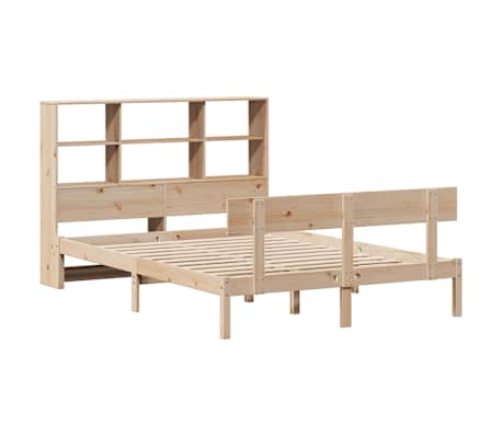 vidaXL Lit biblioth&egrave;que sans matelas 120x200 cm bois de pin massif