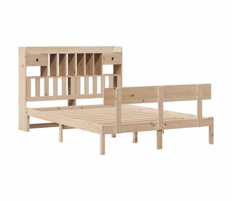 vidaXL Lit biblioth&egrave;que sans matelas 160x200 cm bois massif de pin