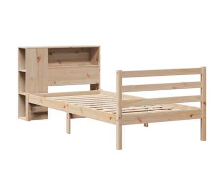 vidaXL Lit biblioth&egrave;que sans matelas 90x200 cm bois de pin massif