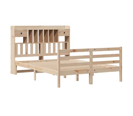 vidaXL Lit biblioth&egrave;que sans matelas 160x200 cm bois massif de pin