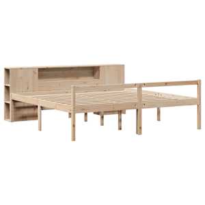 vidaXL Lit biblioth&egrave;que sans matelas 180x200 cm bois massif de pin