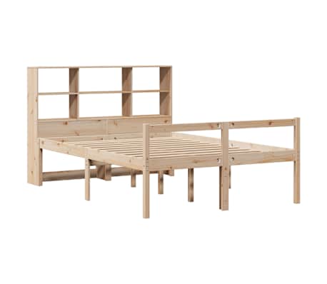 vidaXL Lit biblioth&egrave;que sans matelas 140x200 cm bois massif de pin