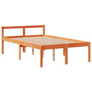 Postel s knihovnou bez matrace 135 x 190 cm masivní borovice - obrázek 8