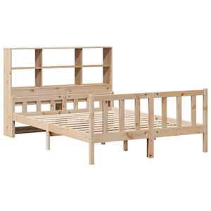 vidaXL Bookcase Bed without Mattress 150x200 cm King Solid Wood Pine