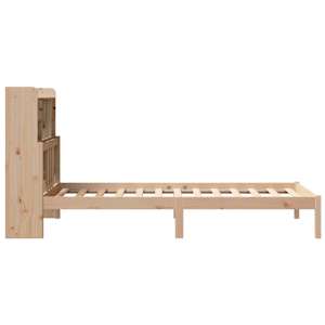 Postel s knihovnou bez matrace 90 x 190 cm masivní borovice - obrázek 5