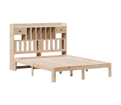 vidaXL Lit biblioth&egrave;que sans matelas 160x200 cm bois massif de pin