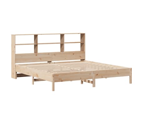 vidaXL Bookcase Bed without Mattress 200x200cm Solid Wood Pine