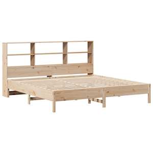 vidaXL Bookcase Bed without Mattress 200x200cm Solid Wood Pine