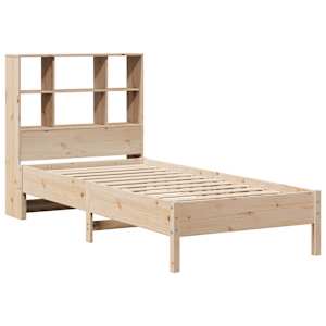 vidaXL Lit biblioth&egrave;que sans matelas 90x200 cm bois de pin massif