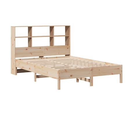 vidaXL S&auml;nky kirjahyllyll&auml; ilman patjaa 135x190 cm t&auml;ysi m&auml;nty