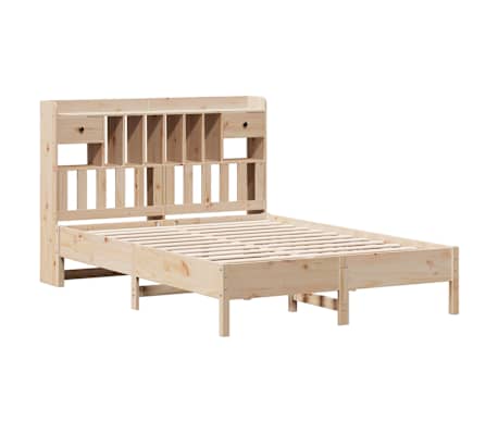 vidaXL Massivholzbett mit Regal ohne Matratze 160x200 cm Kiefer