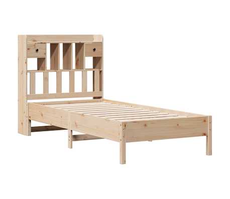 vidaXL Lit biblioth&egrave;que sans matelas 100x200 cm bois massif de pin