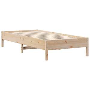 Postel s knihovnou bez matrace 90 x 200 cm masivní borovice - obrázek 8