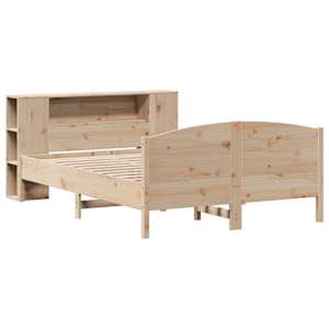 vidaXL Massivholzbett mit Regal ohne Matratze 140x200 cm Kiefer