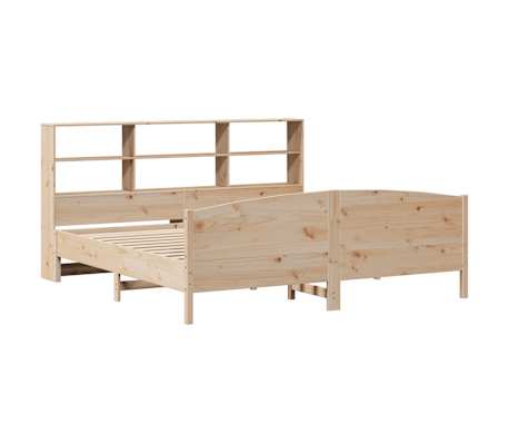 vidaXL Lit biblioth&egrave;que sans matelas 200x200 cm bois massif de pin