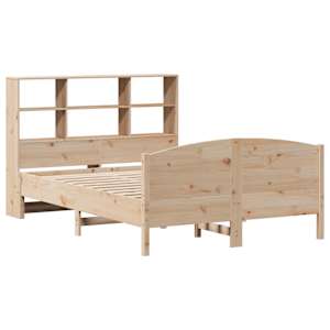 vidaXL Lit biblioth&egrave;que sans matelas 140x200 cm bois massif de pin