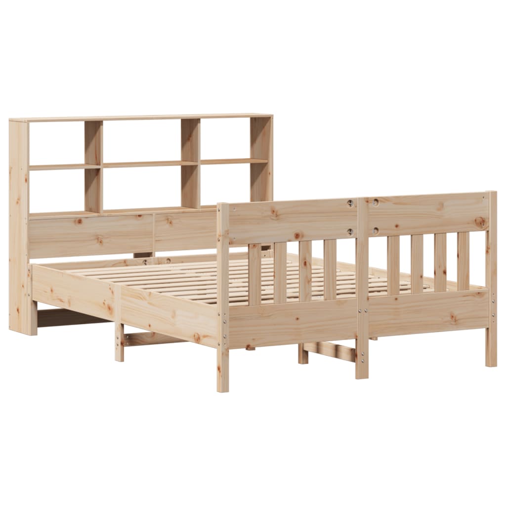 vidaXL Bedframe zonder matras massief grenenhout 140x200 cm afbeelding