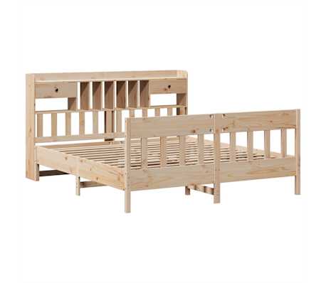 vidaXL Cadru de pat fără saltea, 200x200 cm, lemn masiv pin