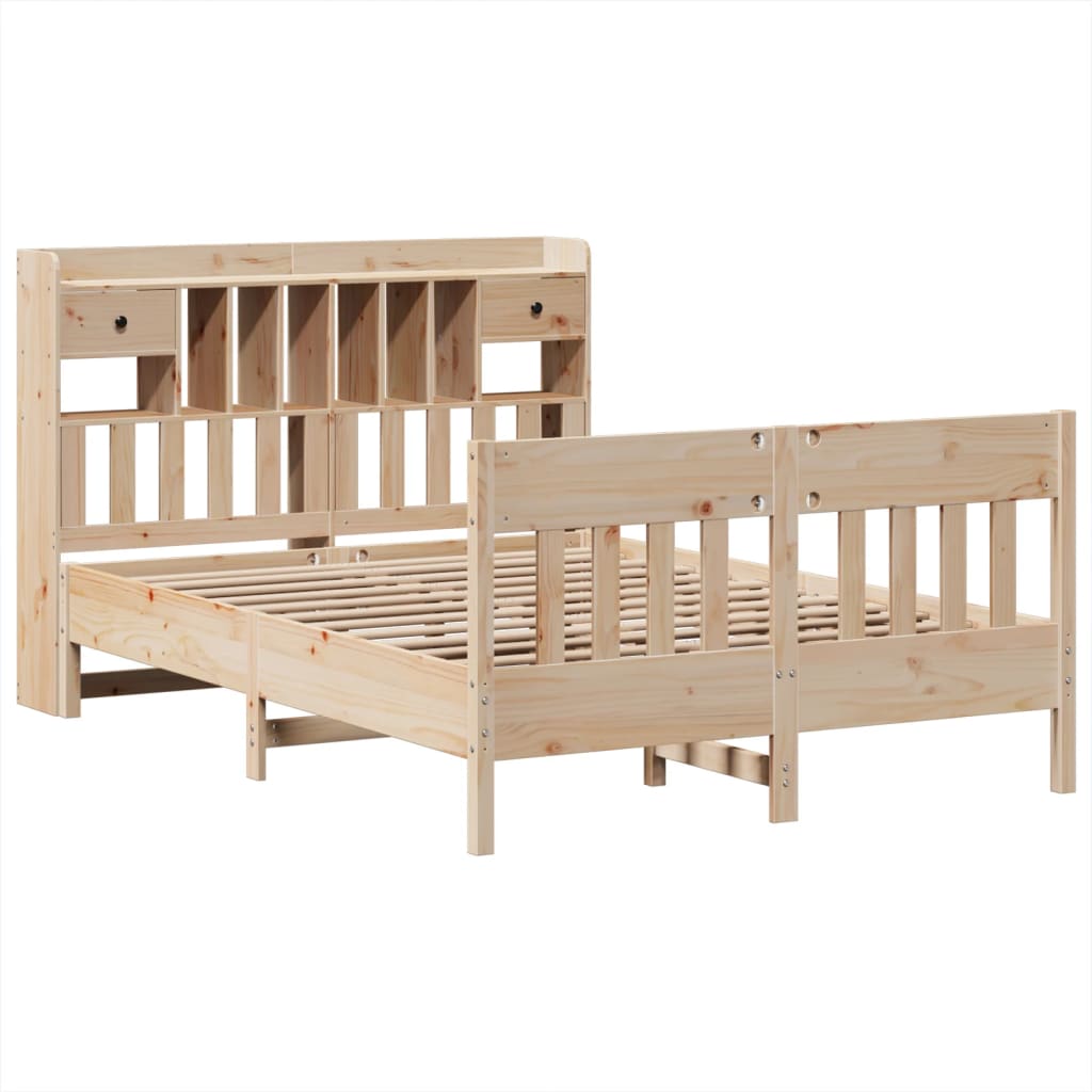 vidaXL Bedframe zonder matras massief grenenhout 150x200 cm afbeelding