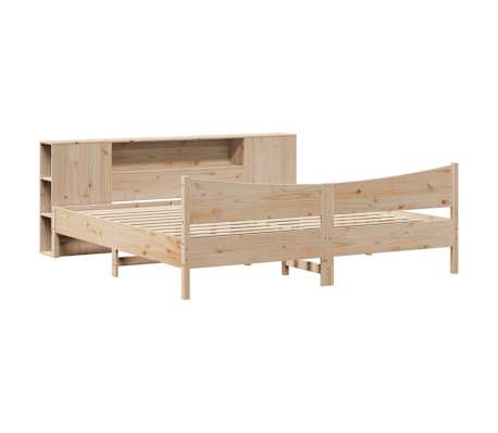 vidaXL t&ouml;m&ouml;r fenyőfa &aacute;gy matrac n&eacute;lk&uuml;l 200 x 200 cm