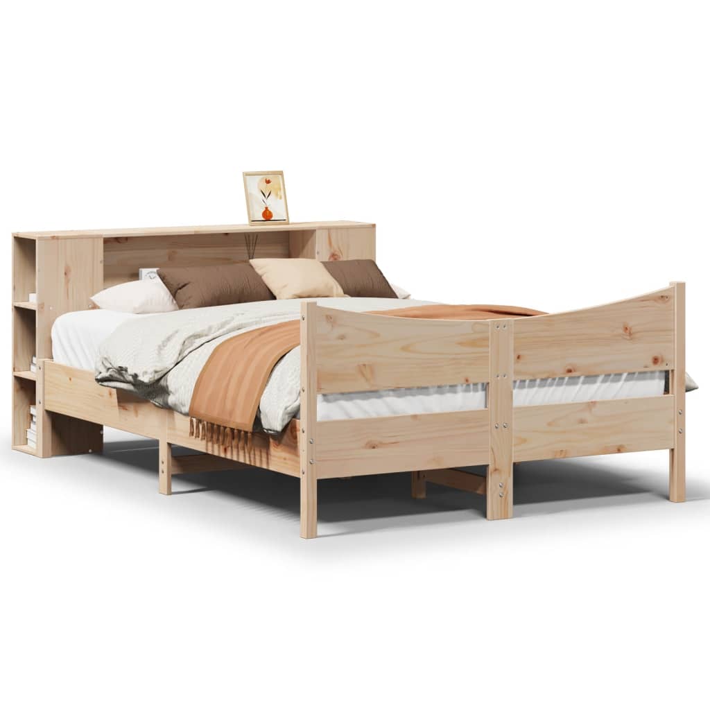 vidaXL Posteľ bez matraca 140x190 cm borovicový masív