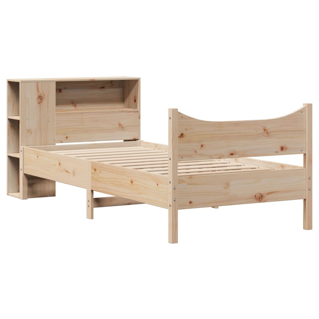 vidaXL Bedframe zonder matras massief grenenhout 75x190 cm afbeelding