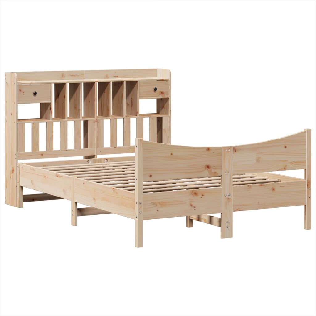 vidaXL Bedframe zonder matras massief grenenhout 160x200 cm afbeelding