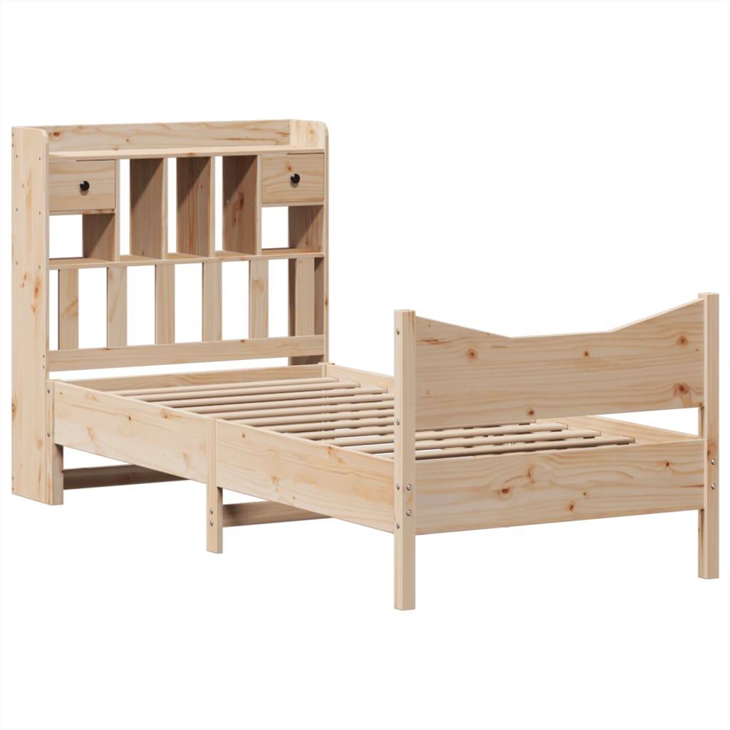 vidaXL Bedframe zonder matras massief grenenhout 90x190 cm afbeelding