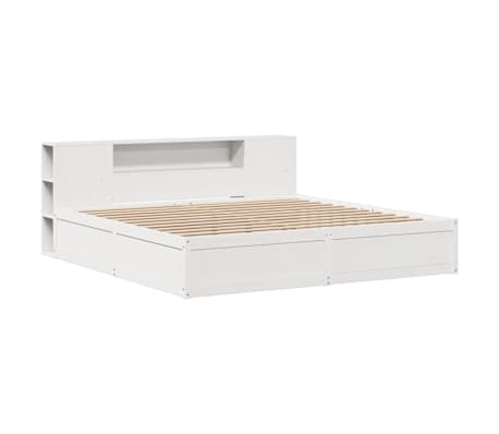 vidaXL Cadre de lit sans matelas blanc 180x200 cm bois massif de pin