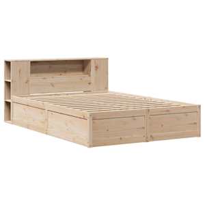 vidaXL Massivholzbett ohne Matratze 140x190 cm Kiefernholz