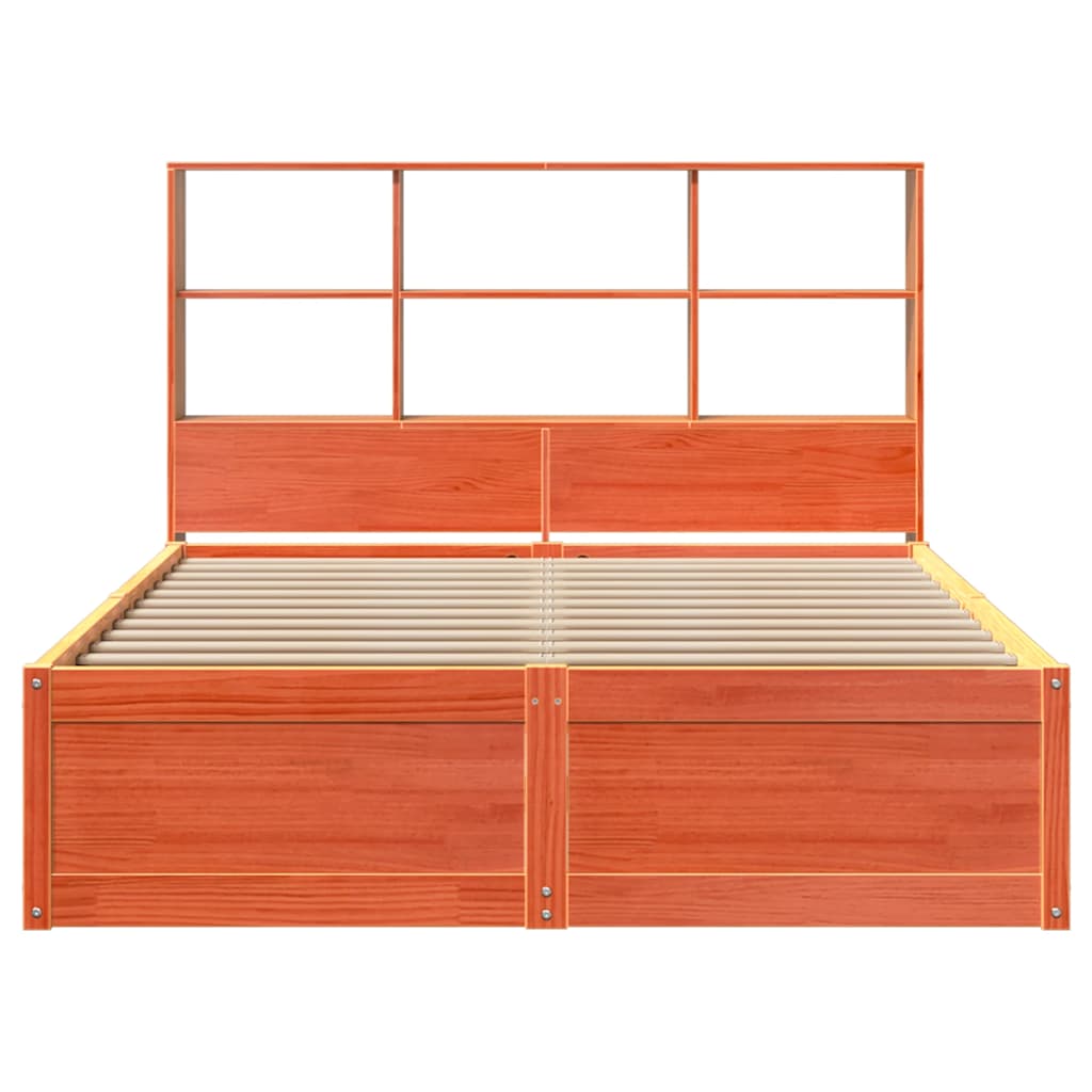 vidaXL Bedframe zonder matras massief grenenhout wasbruin 160x200 cm bruin, foto 4