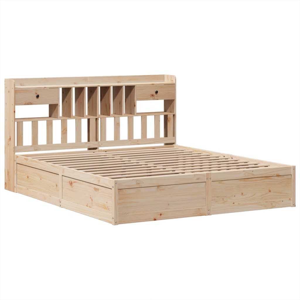 vidaXL Bedframe zonder matras massief grenenhout 180x200 cm afbeelding
