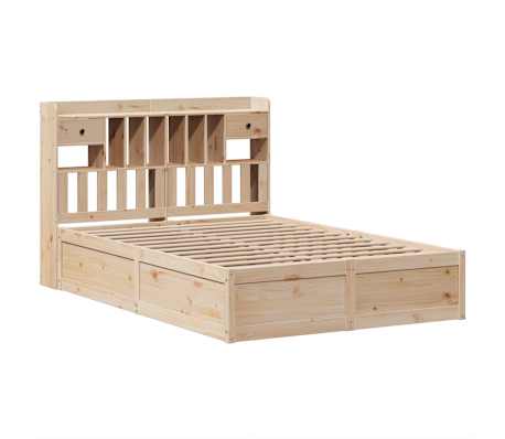 vidaXL Massivholzbett ohne Matratze 150x200 cm Kiefernholz