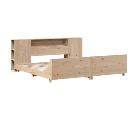 vidaXL Cadru de pat fără saltea, 200x200 cm, lemn masiv pin