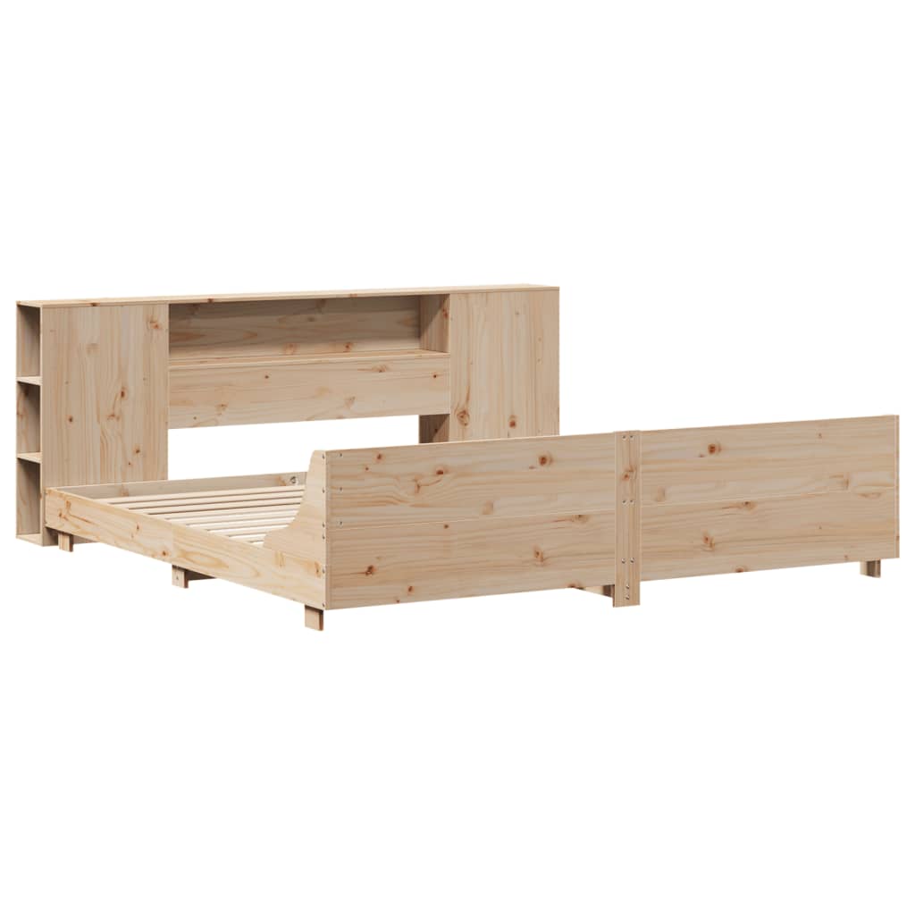 vidaXL Bedframe zonder matras massief grenenhout 180x200 cm afbeelding