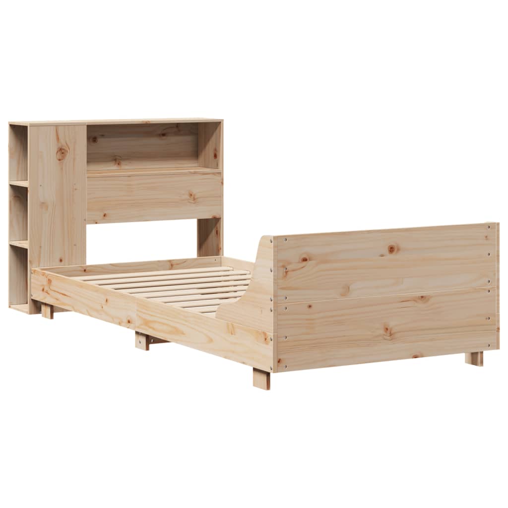 vidaXL Bedframe zonder matras massief grenenhout 100x200 cm afbeelding