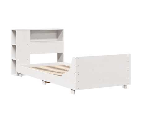 vidaXL Cadre de lit sans matelas blanc 100x200 cm bois de pin massif
